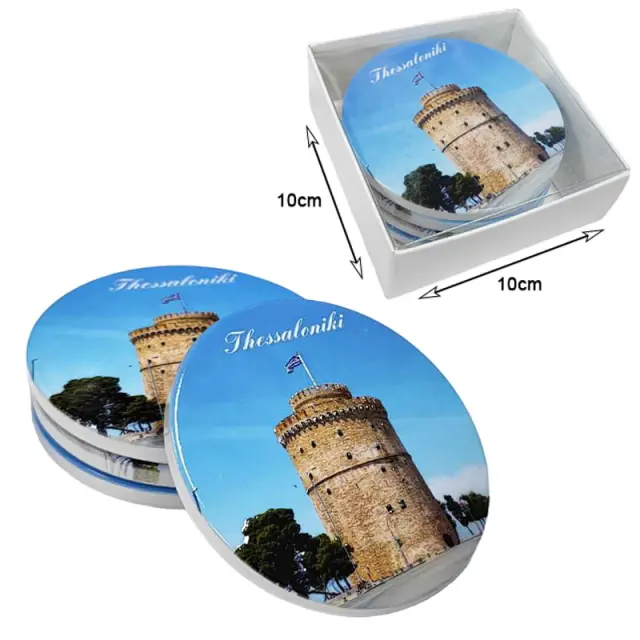 Σετ σουβέρ Thessaloniki 10cm 4τμχ - Coaster set 4pcs 026045 2