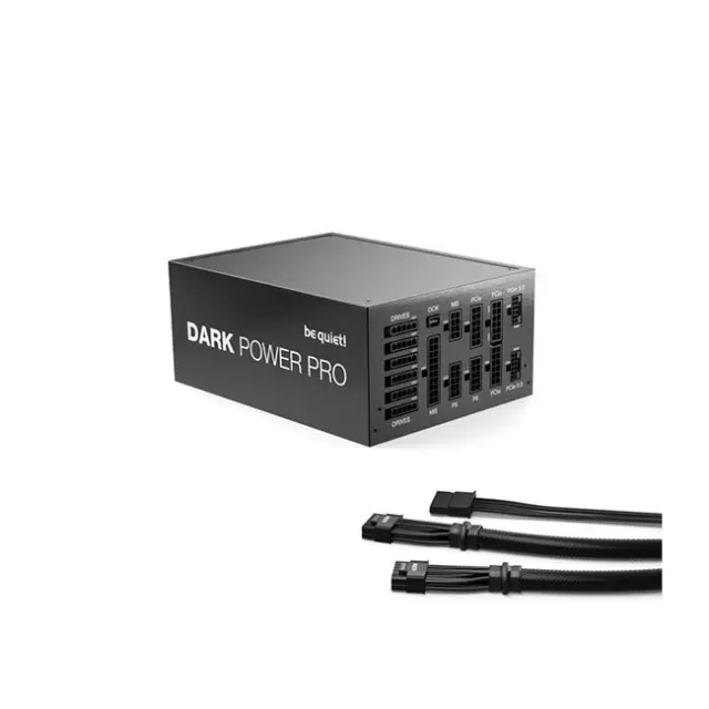 Be quiet Dark Power Pro 13 1600W (black, 2x 12-Pin High Power GPU, 6x PCIe, Kabel-Management , 1600 Watt) 2