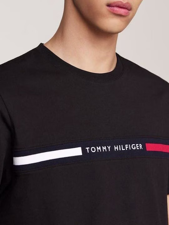 Tommy Hilfiger Μαύρη Κοντομάνικη Μπλούζα Με Λογότυπο Μαύρο - XL 2