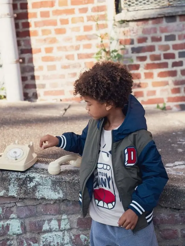 Παιδικό Μπουφάν για Αγόρια Varsity Khaki ΜΠΛΕ 3
