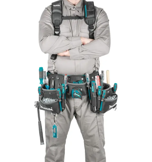 Makita E-15229 – Ζώνη Εργασίας με 3 Θήκες 3