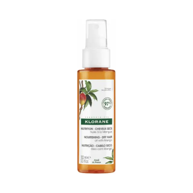Klorane Nourishing Dry Hair Oil With Mango Έλαιο Θρέψης με Μάνγκο για Ξηρά Μαλλιά, 100ml