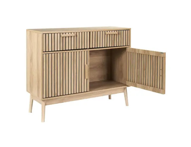 Μπουφές Klaus Home Deco Factory με διαστάσεις 100x35x80cm - Απόχρωση Ξύλου HD0091YGO 2