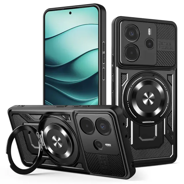 Techsuit® RuggedCam Θήκη για Xiaomi Redmi Note 14 5G- Black