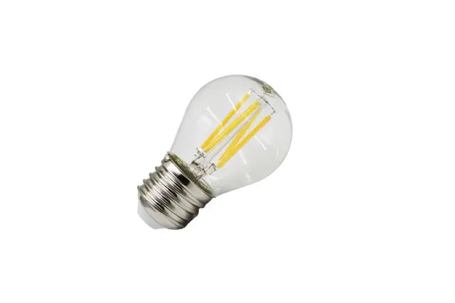 LED ΛΑΜΠΑ COG ΣΦΑΙΡΙΚΟ ΔΙΑΦΑΝΟ Ε27 6W 230V ΘΕΡΜΟ 2800K