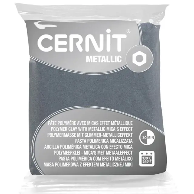 Πολυμερικός Πηλός Cernit Metallic No080 - Silver - 56gr