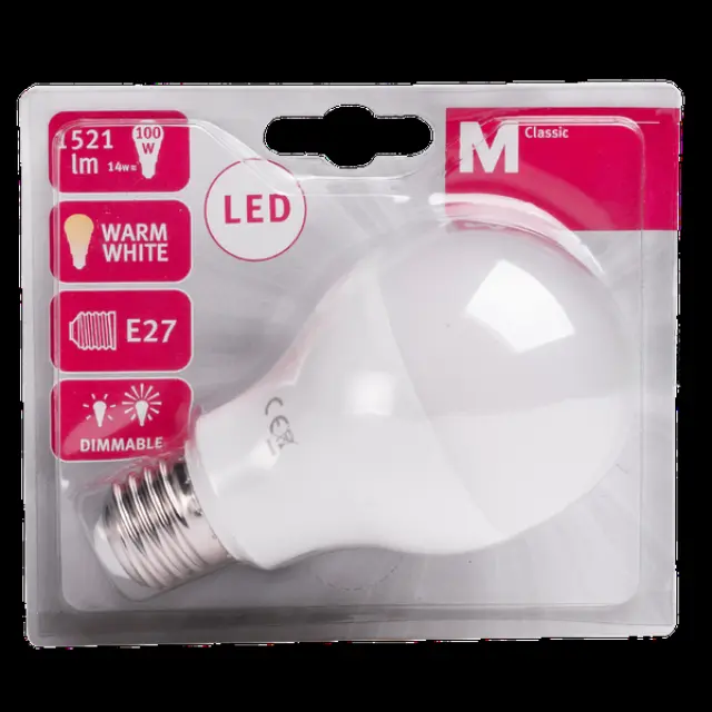 LED Bulb E27 14W A67 2700K 1521lm DIMM FR