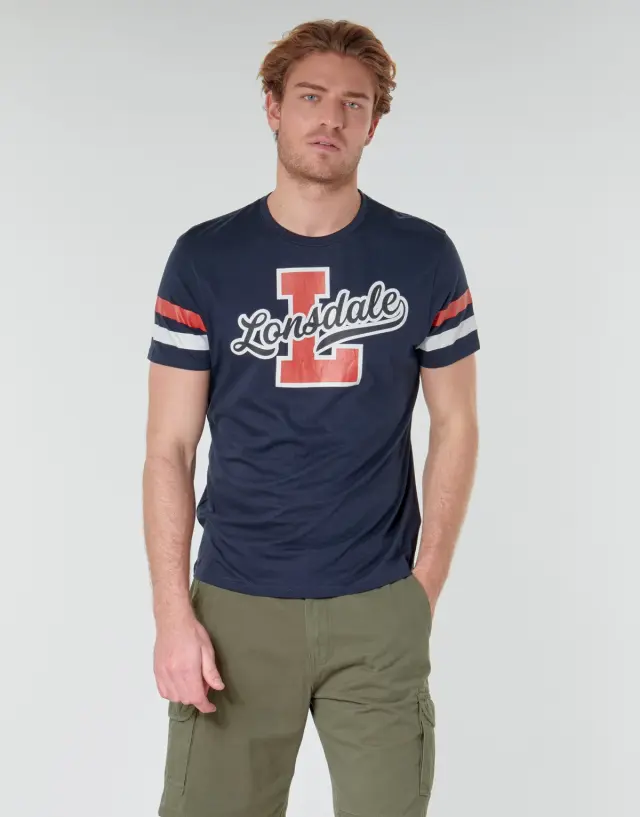LONSDALE FRAMLINGHAM ΑΝΔΡΙΚΗ ΜΠΛΟΥΖΑ - DARK NAVY BLUE