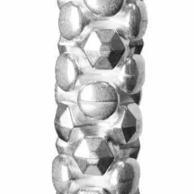 Επιμεταλλωμένη Χάντρα Tri Bead 5x10mm ~57τεμ