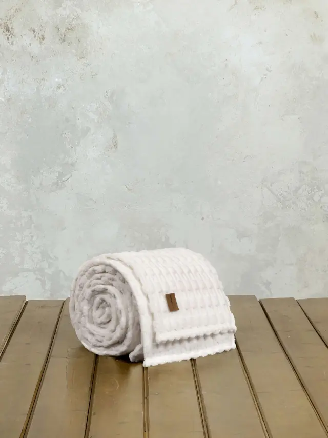 Κουβέρτα Υπέρδιπλη 220x240 - Savara Ivory 3