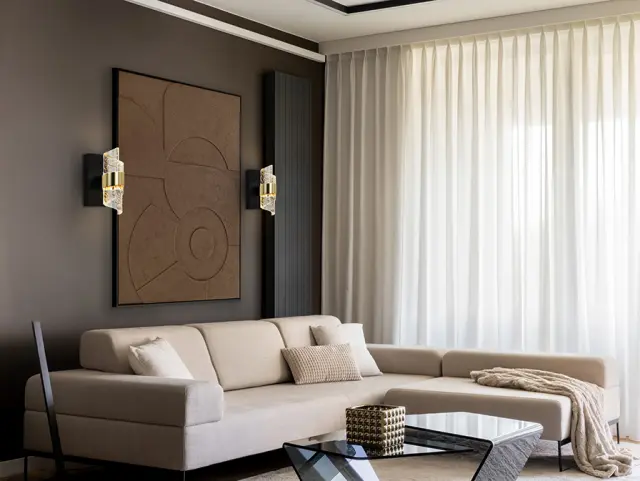 Iliada 631851 – Επιτοίχιο LED Φωτιστικό Μαύρο/Χρυσό 7W 3000K Μαύρο 2