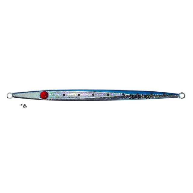 Πλάνος Pregio Slash 60–100gr Slim Σχεδίαση με UV Χρώματα για Shore Jigging 80gr #6