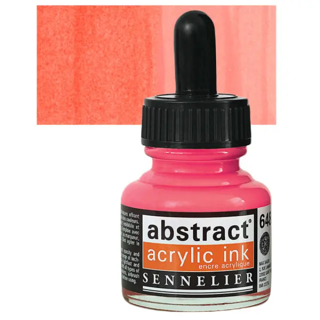 Sennelier Abstract Ακρυλικό Μελάνι 648 Fluo Orange - 30ml