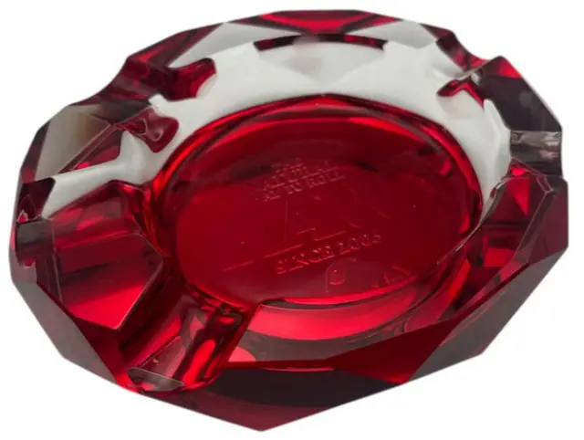 RAW Crystal Ashtray Ruby Red - Τασάκι Raw Κρυστάλλινο 3