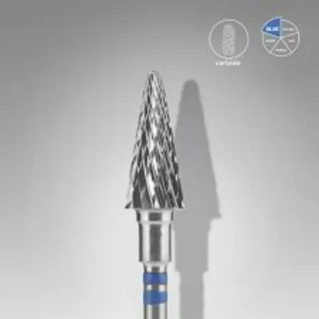 Staleks Φρέζα Καρβιδίου "Cone" Blue 6/14mm για Αριστερόχειρες FT73B060/14