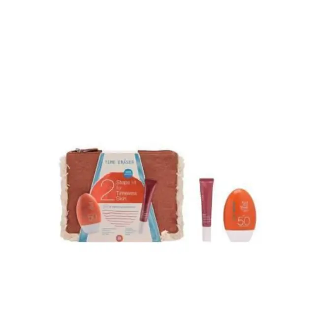 Time Eraser 2 Steps Kit For Timeless Skin, Αντηλιακό Γαλάκτωμα Προσώπου SPF50 50ml & Recovery Concentrate Ορός 30ml