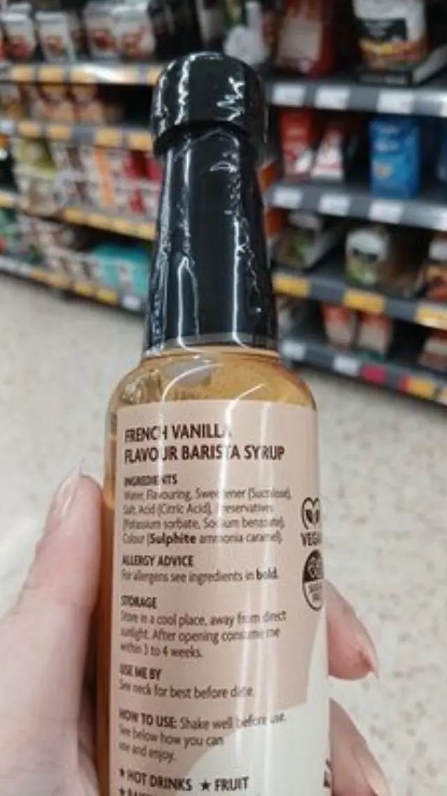 Skinny Barista Syrup French Vanilla 250ml The Skinny Food Co