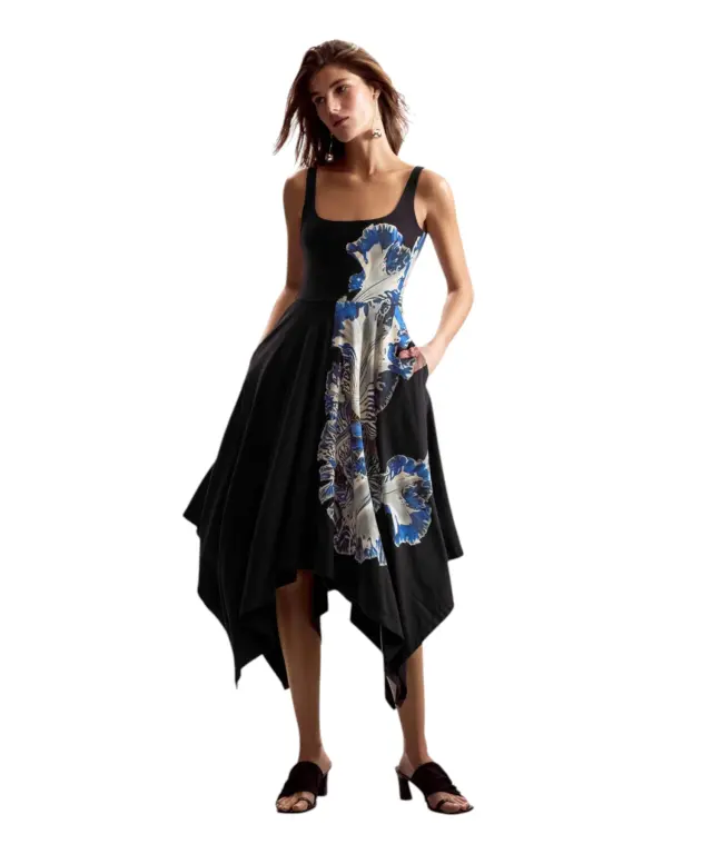 Desigual - Γυναικείο Φόρεμα Orchid 26SWVK44-2000 Μαύρο Με Σχέδια