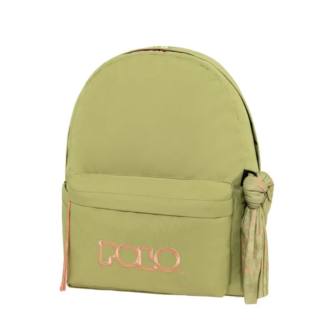 Polo Σχολική Τσάντα Πλάτης Original Scarf Λαδί (901135-6139/2026)