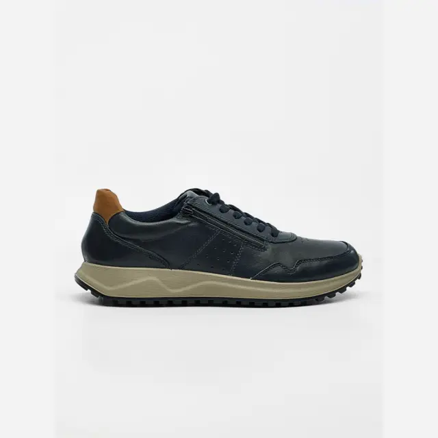 Imac Sneakers Ανδρικό δέρμα Μαύρο IMA/103180 BLUE