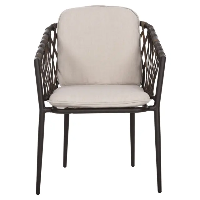 ΠΟΛΥΘΡΟΝΑ ΑΛΟΥΜΙΝΙΟΥ FB96080 ΚΑΦΕ-ΣΥΝΘ.RATTAN ΚΑΦΕ-ΜΠΕΖ ΜΑΞΙΛΑΡΙΑ 58,5x67x86Υεκ 3