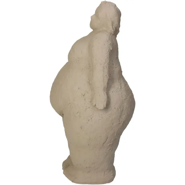 Διακοσμητικό Μεγάλη Γυναίκα Μπεζ Polyresin 17x12x25.5cm 3