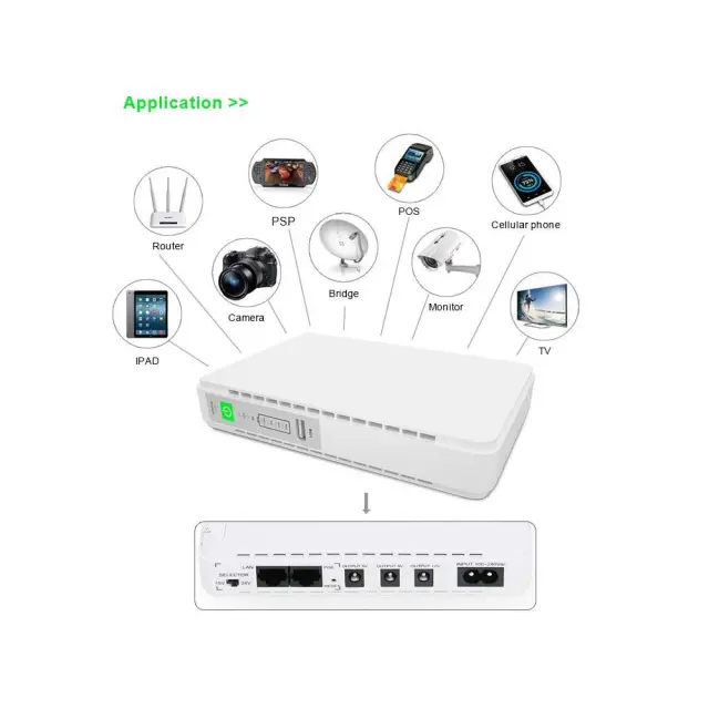 Mini DC UPS 8800 mAh 9-12V Jiageng JG758
