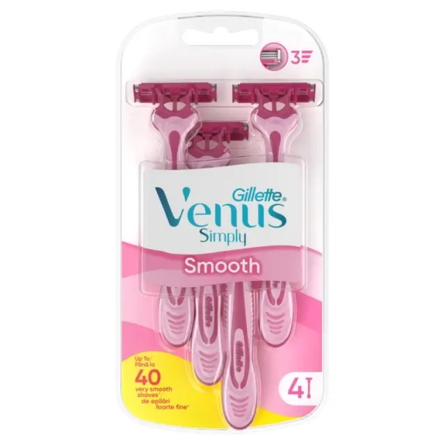 Gillette Venus Simply 3 Ξυραφάκια Μίας Χρήσης για Γυναίκες 4 Τεμάχια 2