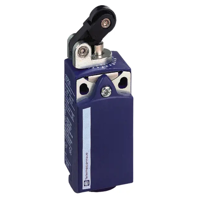 Limit switch, Limit switches XC Standard, XCKP, thermoplastic plastic roller lever plung. Hor, 1NC+1 NO, snap, Pg11