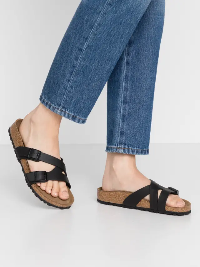 Birkenstock Παντόφλες Γυναικείο Birko-Flor(ανθεκτικό υλικό της Birkenstock-επιτρέπει την επαφή με το νερό) Μαύρο BIR/YAO BALANCE 1016687 BLACK - 38 2