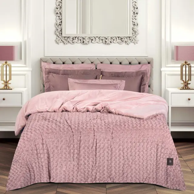 Κουβερτοπάπλωμα 240x250 King Size 740gsm Essential Greenwich Polo Club 3961 Nude 100% Πολυέστερ