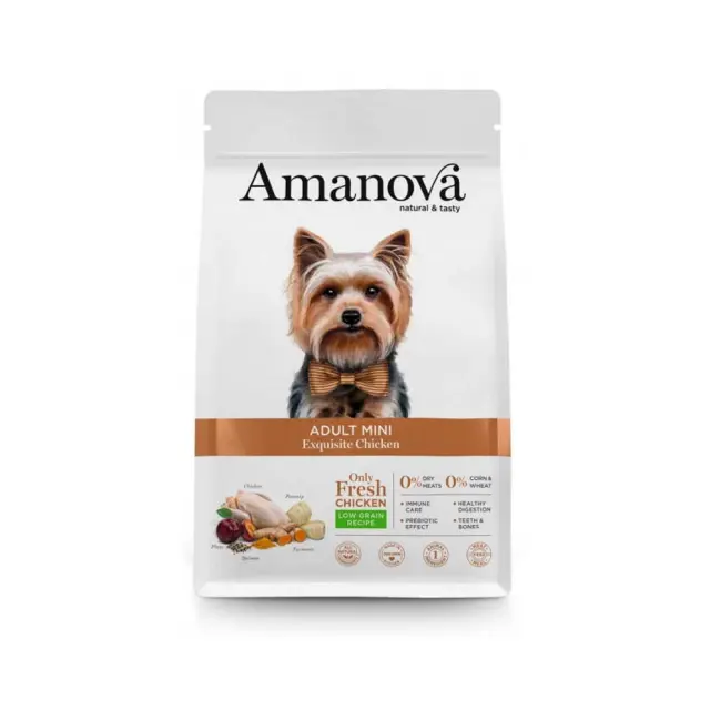 Amanova Low Grain Adult Mini Exquisite Chicken 7Kg Μονόχρωμο