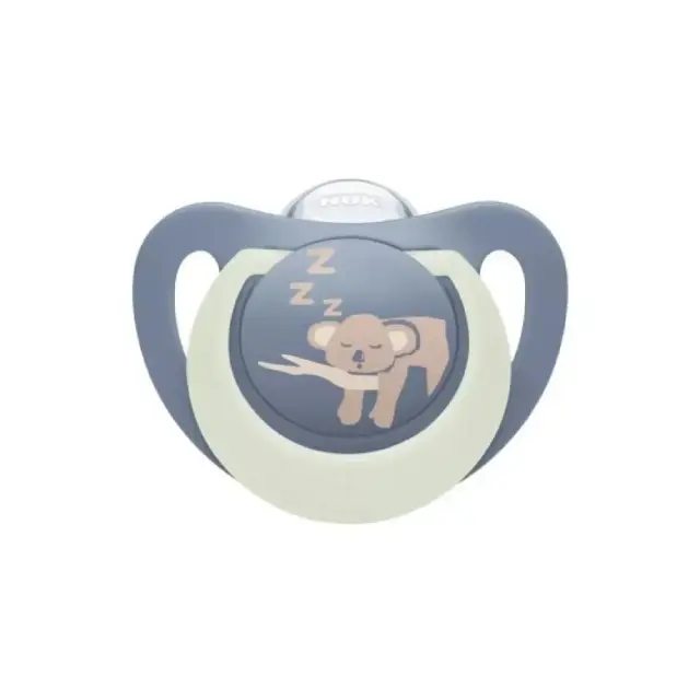 Nuk First Choice Night Coala – Πιπίλα Σιλικόνης 0-6m Μπλε, 1τμχ