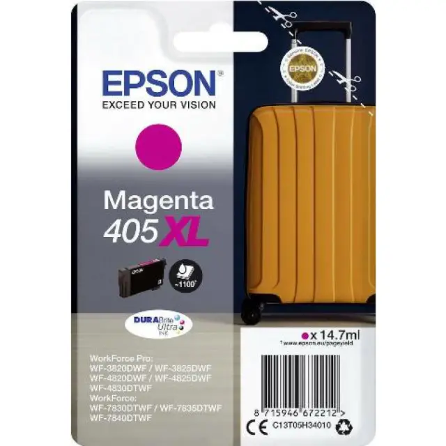 Epson Μελάνι Inkjet 405XL Magenta (C13T05H34010) (EPST05H340)