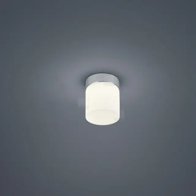 Στρογγυλό Φωτιστικό Οροφής Μπάνιου KETO LED Χρωμέ 6W 2900K IP44 Χρώμιο