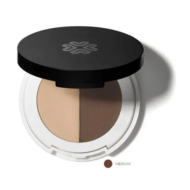 Lily Lolo Eyebrow Duo – Σκιά & κερί φρυδιών σε συμπαγή μορφή - Eyebrow Duo – Medium