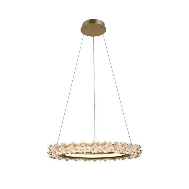 ΚΡΕΜΑΣΤΟ ΦΩΤΙΣΤΙΚΟ ACA HM251784G ΧΡΥΣΟ LED 36W 2700K-3000K-4000K IP20 D40XH120CM / HM251784G
