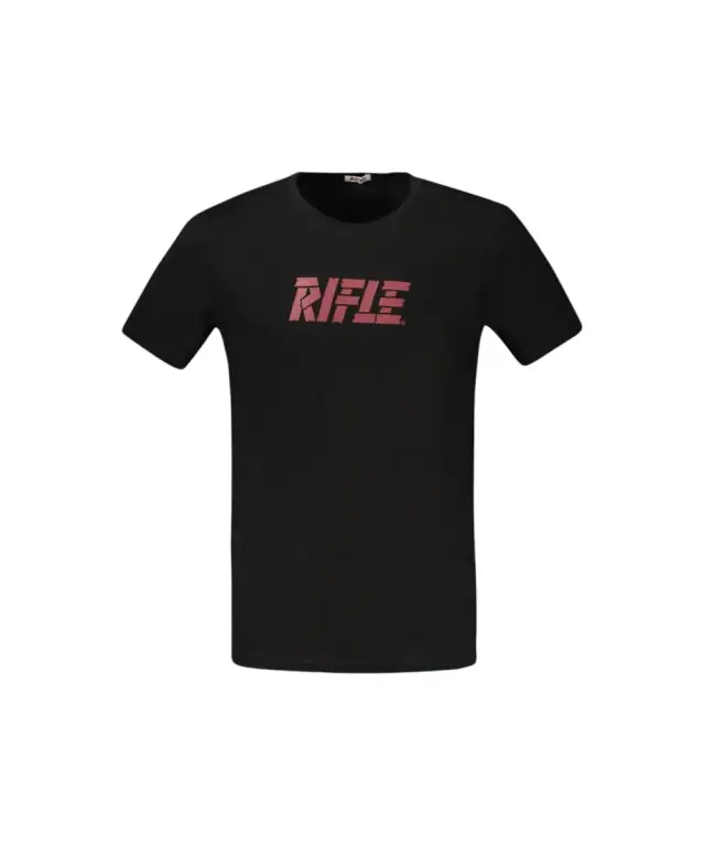 Rifle- Ανδρικό T-shirt RFT001-NERO Μαύρο 3