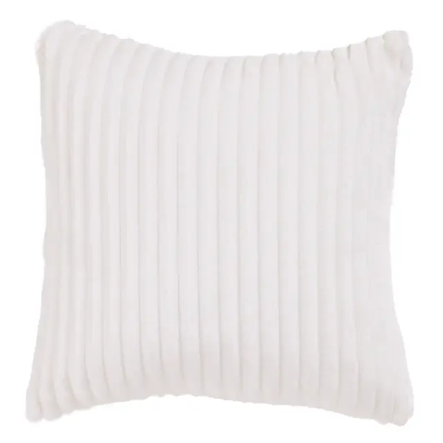 Διακοσμητικό Μαξιλάρι 40x40 Fleece Με Γέμιση Das Home 1364 White 100% Πολυέστερ