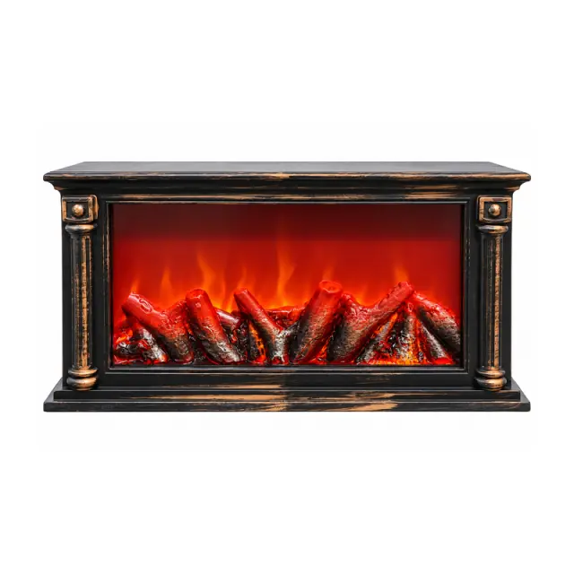 Διακοσμητικό Τζάκι LED με Εφέ Φλόγας 39,5cm - Decorative LED Fireplace with Flame Effect 39.5cm 094022 2