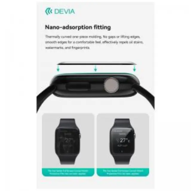 Tempered Glass Full Screen Curved Devia Watch 45mm με Βοηθητικό Εργαλείο Van Διάφανο N69948 2