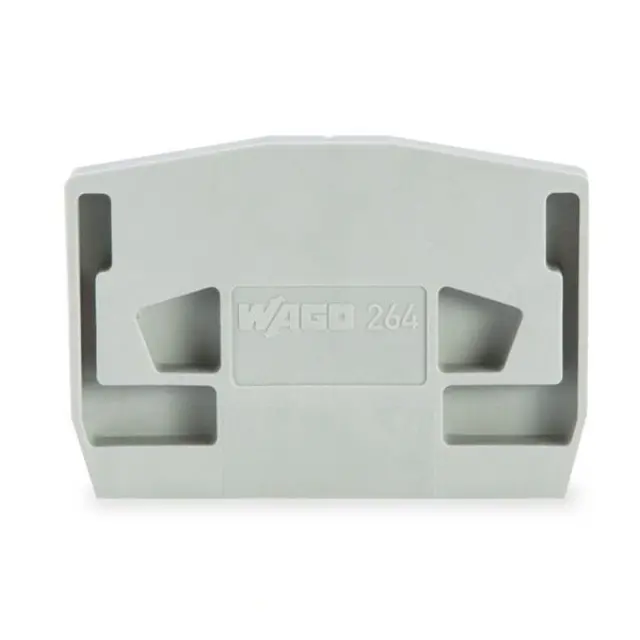 End Plate Snap-In Mounting 4mm Light Gray
