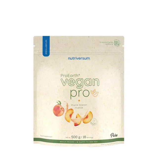Nutriversum Vegan Pro ProEarth® Protein Powder peach-yogurt, 500-g