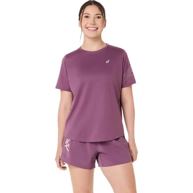 Asics Women's Icon Shortsleeve T-Shirt Μωβ 2012D363-500 (Asics) - Medium