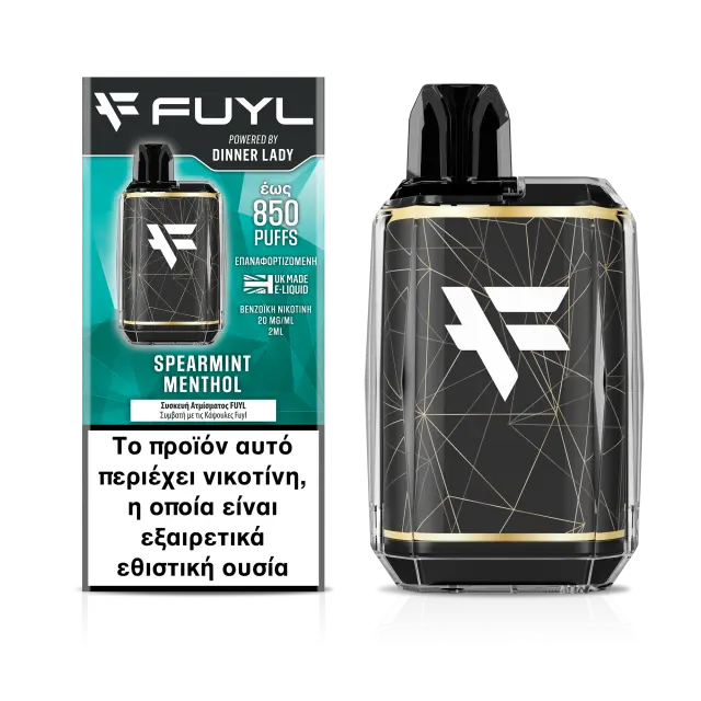 Fuyl Pod System 500mAh Starting Kit Spearmint Menthol 20mg 850 Puffs - Dinner Lady