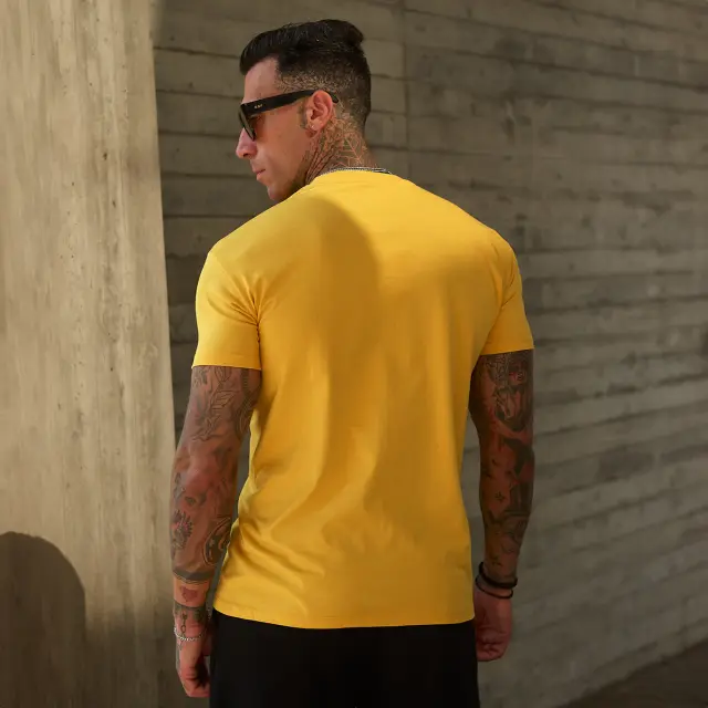 T-shirt Noshame® Κίτρινο με patch triangle - 142557 - XXL 2