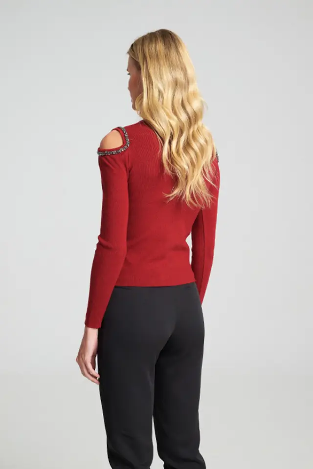 Πλεκτό με Λαμπερές Λεπτομέρειες Victoria Sweater - XS 3