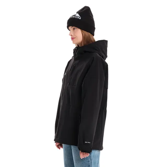 Emerson Women's Hooded Jacket (242.EW10.03-Black) - Μαύρο 2