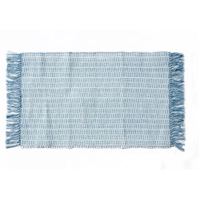 Χαλάκι βαμβακερό 60x130 Lila Blue Palamaiki 2
