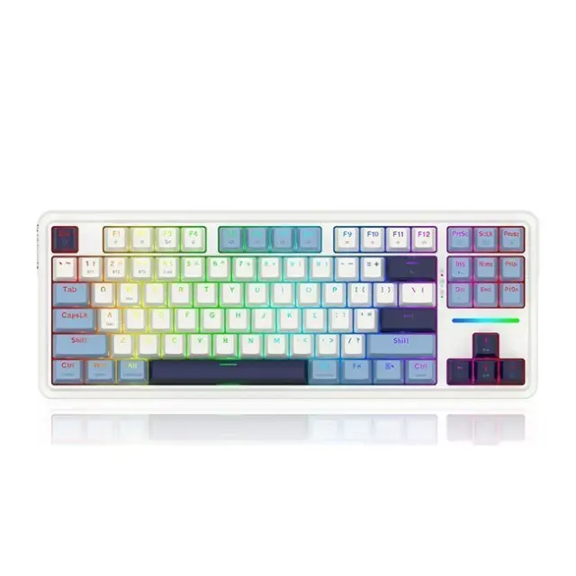 Redragon Gaming Keyboard K728 Leopard L White (K728WBB-RGB-PRO)